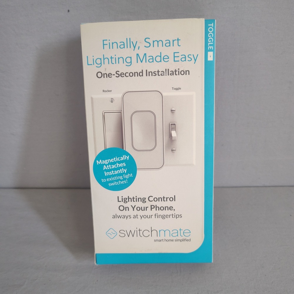 Switchmate Smart Light Switch Toggle Magnetic One-Second Installation TSM001W